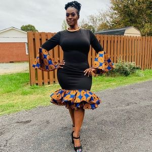 African print dress
